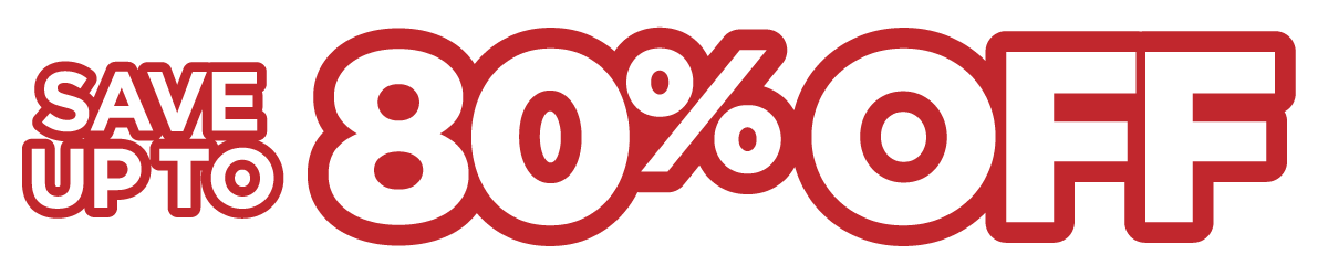 Save Up to 80% OFF